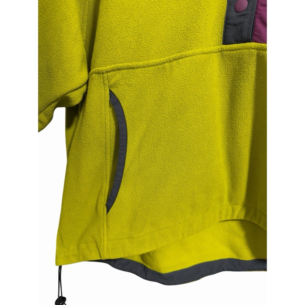 Mountain Hardwear Microchill Snap Neck Pullover Hoodie Green Women's Size Small - Picture 8 of 11